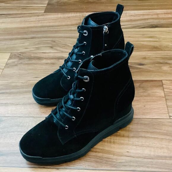 Dr. Sholl's Rebellion Padded Insole Suede Booties in Black S9.5 - Picture 10 of 10